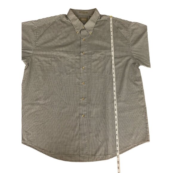 Arrow Mens Houndstooth Checkered  Button-Up Long Sleeve Shirt Size XL - Picture 7 of 13